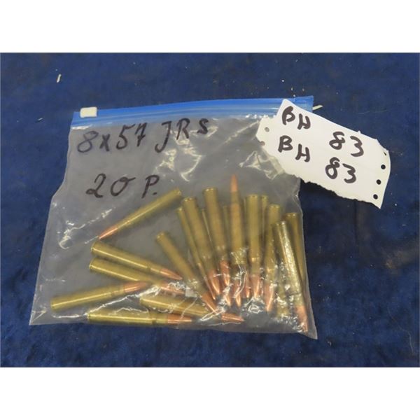 8 x 57 JRS Ammo - 20 Rounds - MUST PRESENT PROOF OF PAL PRIOR TO PURCHASE - WE DO NOT SHIP AMMO