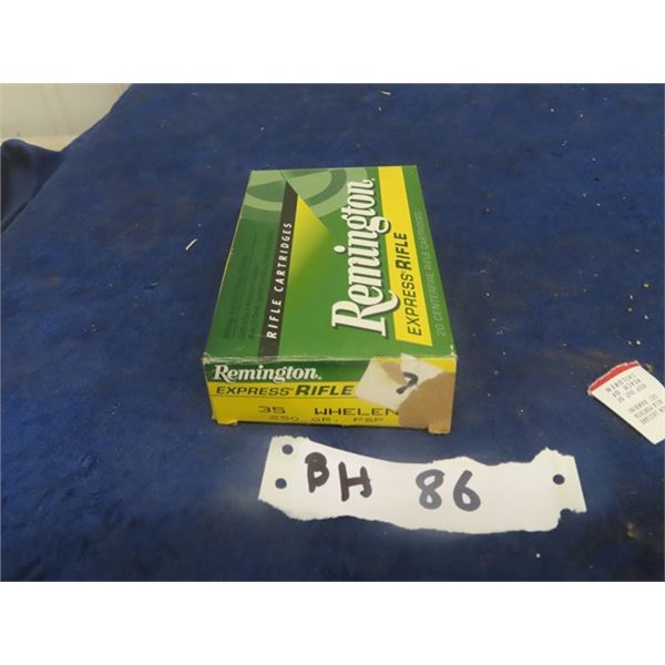 35 Whelen Ammo - 20 Rounds MUST PRESENT PROOF OF PAL PRIOR TO PURCHASE - WE DO NOT SHIP AMMO
