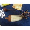 Image 2 : Black Powder Horn , Gun Lube, Cleaning Patches