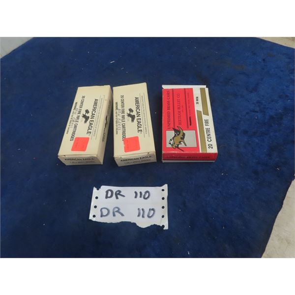 40 Brass 7.62 x 39 mm & 20 Brass 35 Win -