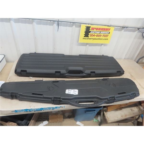 2 Hard Gun Cases; 1) Sinlle, 1) Double