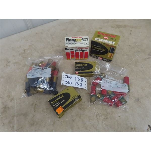 12 Gauge Ammo - Last Pic for Description - 91 Rounds - MUST PRESENT PROOF OF PAL PRIOR TO PURCHASE -