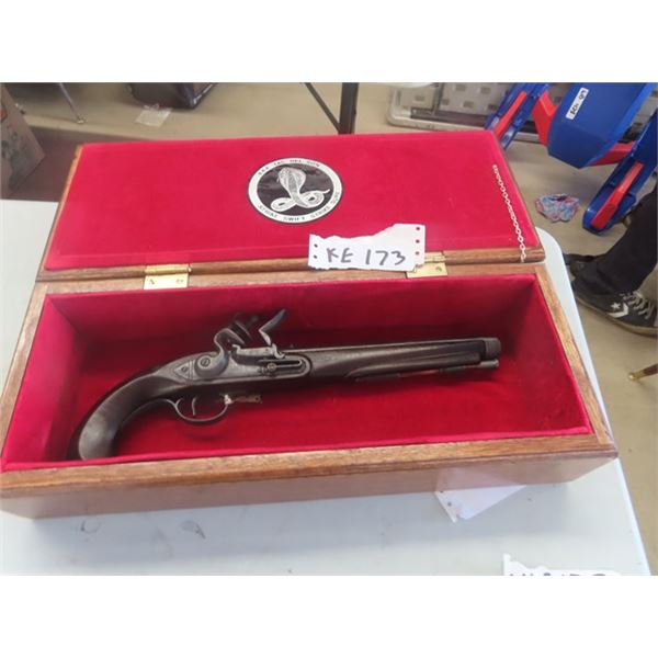 Replica Flint Pistol 16" Long with Case