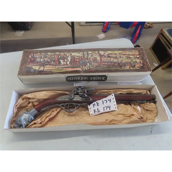 Replica Flint Pistol 21" Long with Box