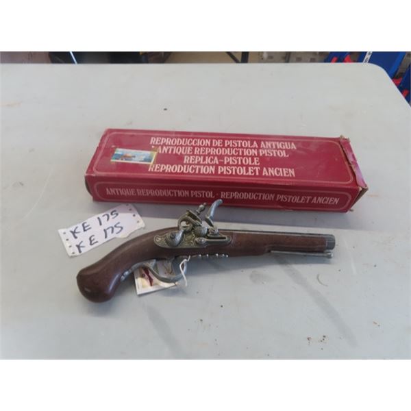 Replica Flint Pistol 13" Long with Box