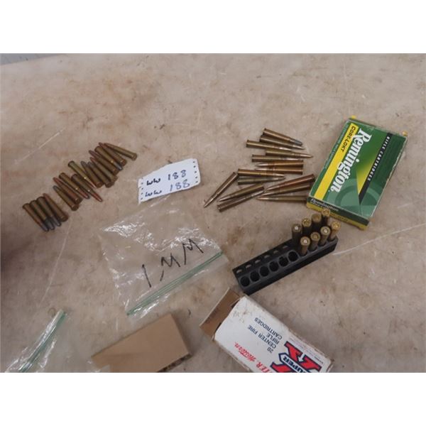 4 Different Ammo ; 270 Win 8 Rounds, 22250 rem 9 Rounds , 303