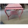 Image 1 : Parlor Table with Red Speckled Finish