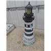 Image 3 : 2 Yard Ornaments; Light House 23" Tall, Captain in a Boat 19"  Tall