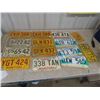 Image 1 : 15 License Plates ; MB & Alaska