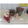 Image 1 : Fill Rite Fuel Hand Pump Measurer, Galvanized Fuel Pail, Piggy Bank