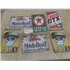 Image 1 : Modern Metal Signs 8" x 12" : Castrol, Texaco, Mobiloil, Michelin