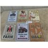 Image 1 : Modern Metal Signs 8" x 12": Tractor, Truck, Dad's Garage