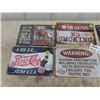 Image 2 : Modern Metal Signs 8" x 12" : No Smoking, Alcohol, Slogans