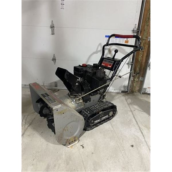 Craftsman 8/25 Trac Drive Snowblower with Electric Start - Running
