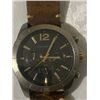 Image 2 : Genuine Michael Kors Titanium Sapphire Mens Watch with Leather  - Working