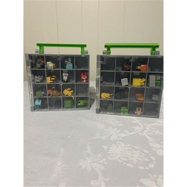 (2) Rare Roblox Mini Figurines in Collectors Case