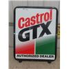 Image 1 : Metal Castrol 2 Sided Sign 25" x 31"