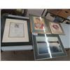 Image 1 : 4 Pictures with frames - Biggest 18.5" x  25.5 "