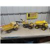 Image 1 : 3 Metal Tonka Trucks Including Wheel Excavator