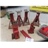 Image 3 : 3 Hydraulic Bottle Jacks & 4 Stabilizing Jacks