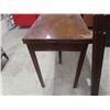 Image 3 : Fold Out Walnut Stand/Dining Room Table - 30" x 38" x 76"  - Open Size 30" x 38" x 76"