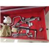 Image 8 : Metal Tool Cabinet Full with : C- Clamps, Crescent Wrenches, Allen Keys, Chisels, Punches, Wren