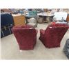 Image 4 : 2 Matching Swivel Buttonback Chairs