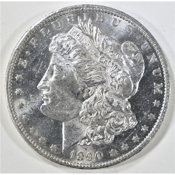 1890-O MORGAN DOLLAR CH BU SEMI PL