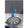 Image 1 : (2) Glass Decanters and Dart Board