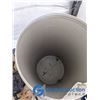 Image 2 : **White Cylindrical Rain Barrel w/Cover