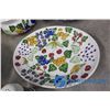 Image 2 : Fruit Orchard Kitchen Ware -Pie Plates, Serving Dish, Salt N' Peppers Ect