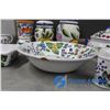 Image 6 : Fruit Orchard Kitchen Ware -Pie Plates, Serving Dish, Salt N' Peppers Ect