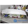 Image 9 : Fruit Orchard Kitchen Ware -Pie Plates, Serving Dish, Salt N' Peppers Ect