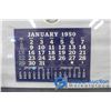 Image 3 : Framed Beaver Lumber Calendar From 1950