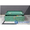 Image 1 : Green Metal Beach Tool Box With Fishing Contents