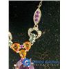 Image 4 : Amethyst/Topaz/Peridot on Silver Colored Knecklace