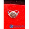 Image 1 : Diamond/Topaz on Silver Colored Ring