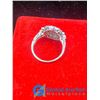Image 4 : Diamond/Topaz on Silver Colored Ring