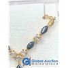 Image 5 : Onyx/Diamond On Gold Colored Necklace