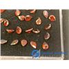 Image 4 : (28) Garnet Colored Pear Shaped Gem Stones