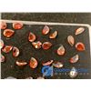 Image 6 : (28) Garnet Colored Pear Shaped Gem Stones
