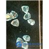 Image 8 : (15) Blue Topaz Colored Triangle Shaped Gem Stones