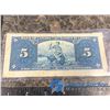 Image 3 : January 2nd 1937 Canadian Five Dollar Bill