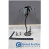 Image 1 : Palm Tree Candle Holder and Pewter Clowns