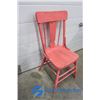 Image 3 : **Wooden Pink Painted Chair