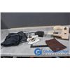 Philips Travel Iron, Vulcan Sewing MAchine, Dry Cleaning Bags Ect