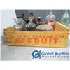 Image 2 : Assorted Vintage Glass Bottle in Wooden Fruit Crate