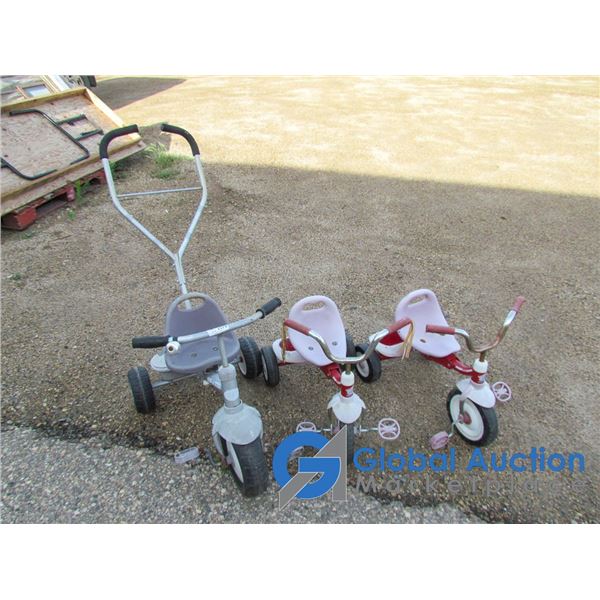 **(3) Radio Flyer Tricycles