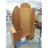 Image 9 : **Vintage Dressing Table w/Mirror & Waterfall Front - Matches Lot #2029