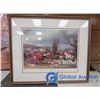 Image 1 : **Framed Fox Hunt Print - "The Herferdshire Hunt/The Death" by James Pollard